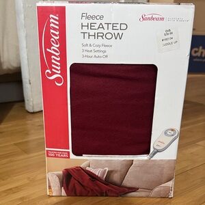 Sunbeam Fleece Heated Throw - Red